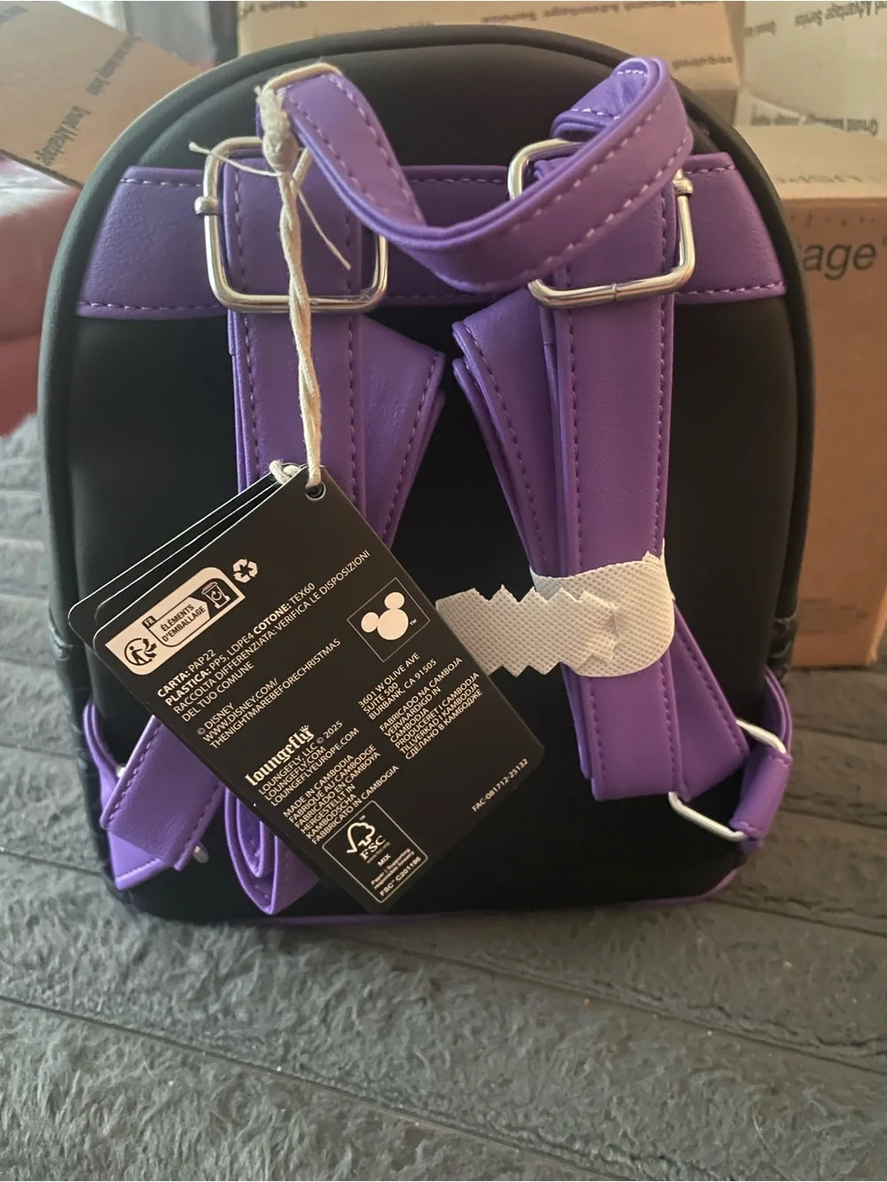 Loungefly The Nightmare Before Christmas Jack & Sally Pumpkin Frame Backpack